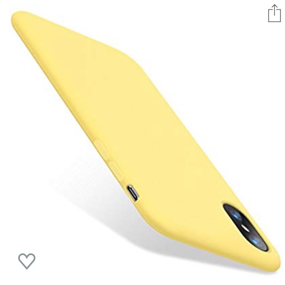 Yellow iPhone X case
